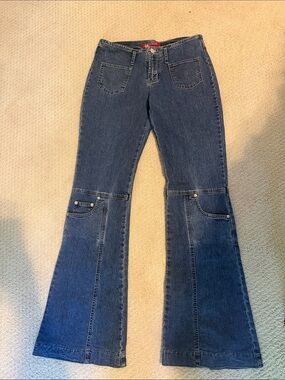 Atrium low rise flare jeans
